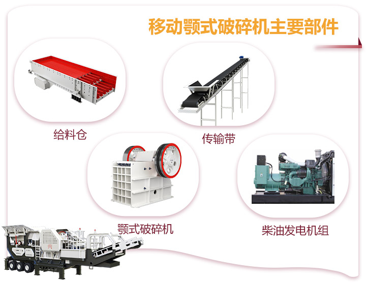 小型移動顎式破碎車一體式生產(chǎn)，占地面積小